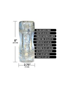 MSTR B8 Double Date  In the Clear Dual End Stroker