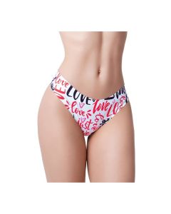 Mememe Love Message Printed Thong