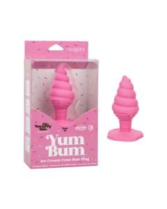 Naughty Bits Yum Bum Ice Cream Cone Butt Plug - Pink